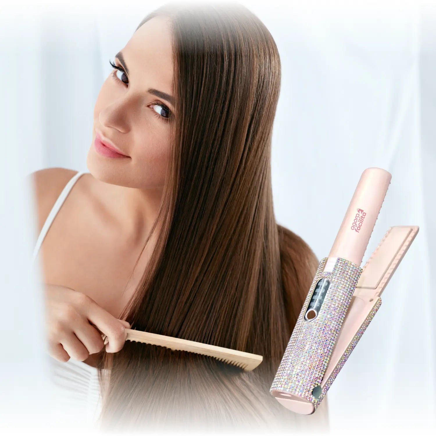 GlitterGo Mini – Cabelos Perfeitos em Qualquer Lugar!