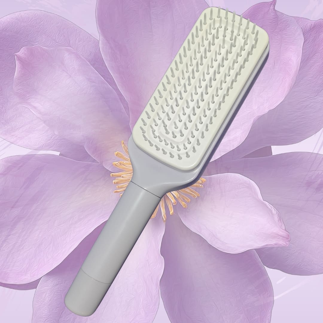 Pente Mágico Autolimpante - Adeus aos Fios Presos!