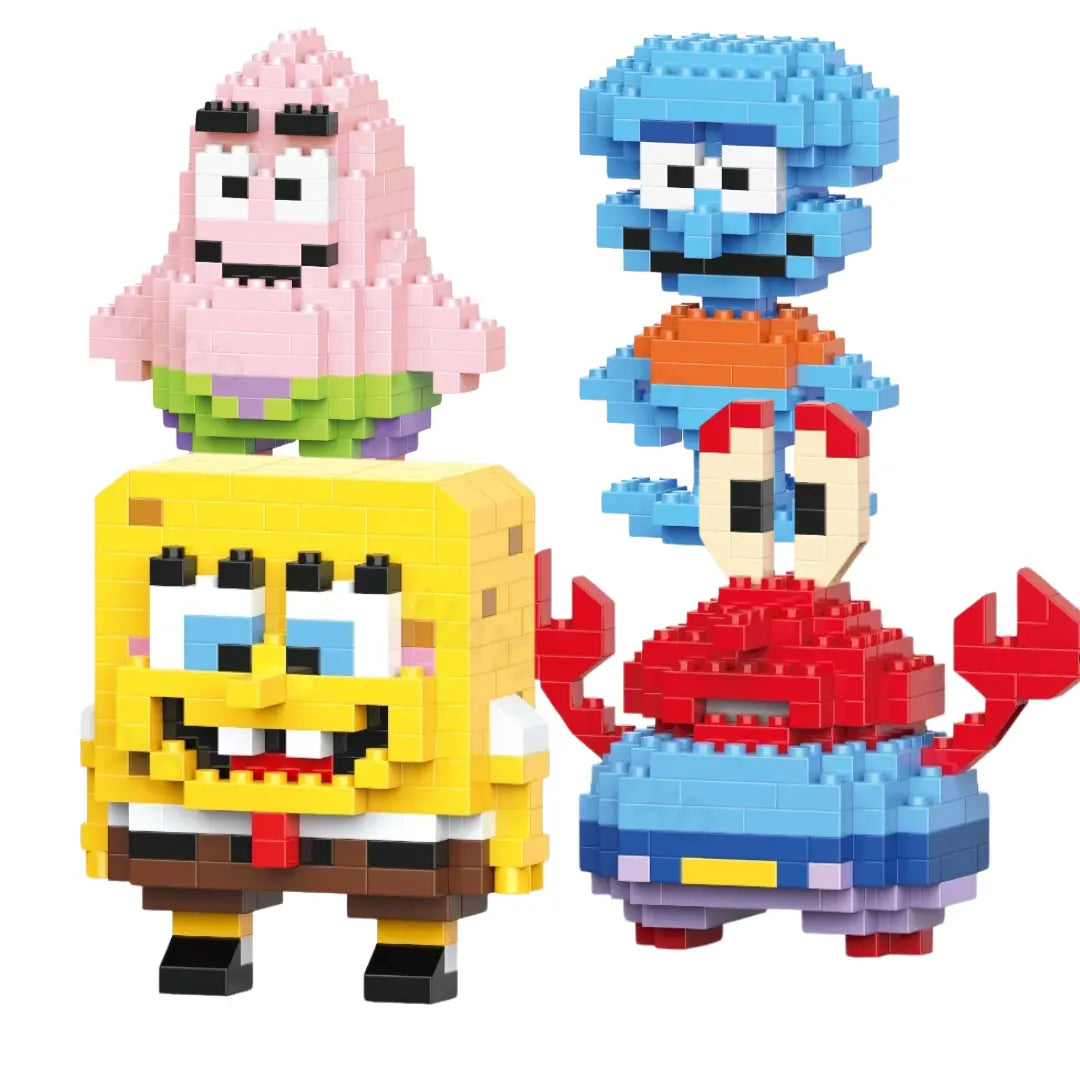 CraftBlocks Kit Turma Bob Esponja - Blocos De Montar