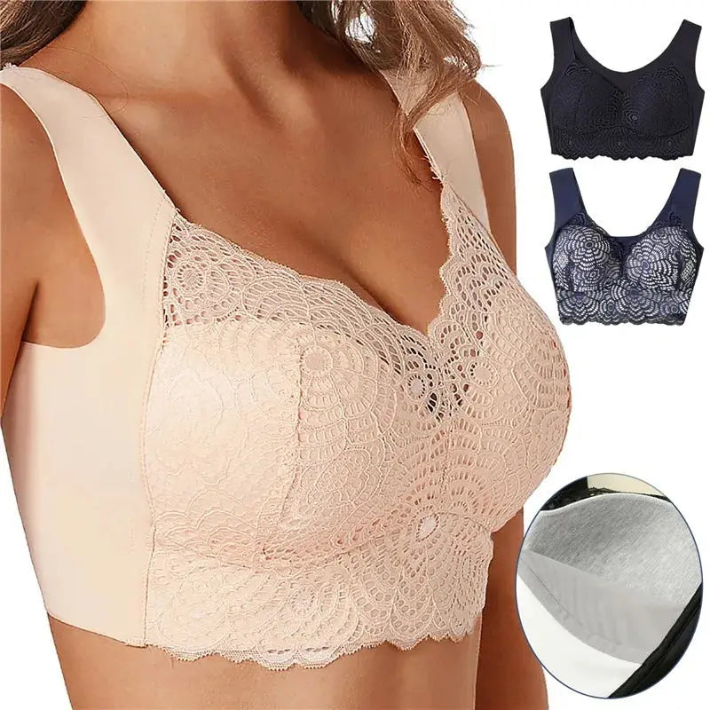 Sutiã Lipo Comfit com Alta Cobertura em renda - Compre 1 Leve 2 + Brinde